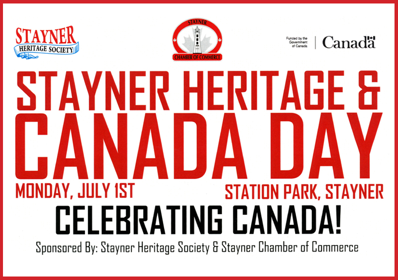 June 28 – July 1 – Celebrate Our Community and Country When You Visit Stayner This Canada Day Weekend