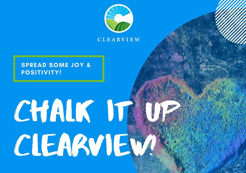 Chalk It Up Clearview: Spreading Positivity Throughout Our Community